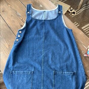 Denim Overall Dress